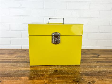 yellow metal file box|Yellow File Boxes You'll Love .